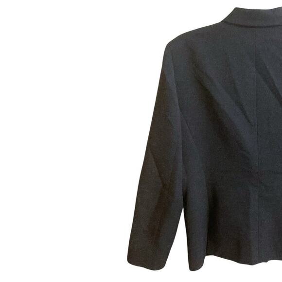 Tahari ASL Black White Spots Embellished One-Button Blazer Jacket Size 12 - Picture 9 of 14